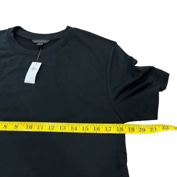 Banana Republic Black Terry Sweatshirt Short Sleeve Sweatshirt - Picture 7 of 11